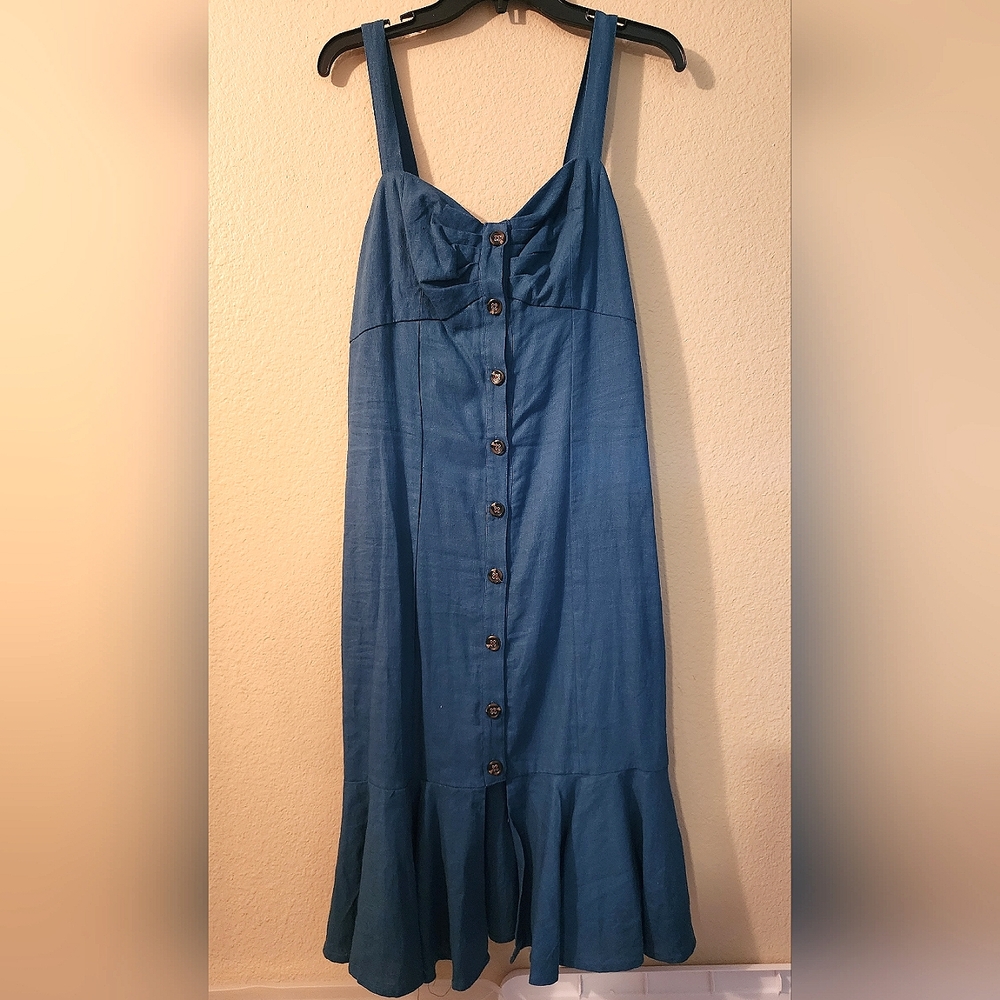 Blue grayish summer dress size M